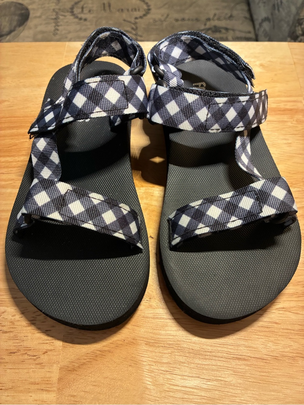 Fab kids Brand Kids Patterned Navy Strappy Sandals - No Size Listed